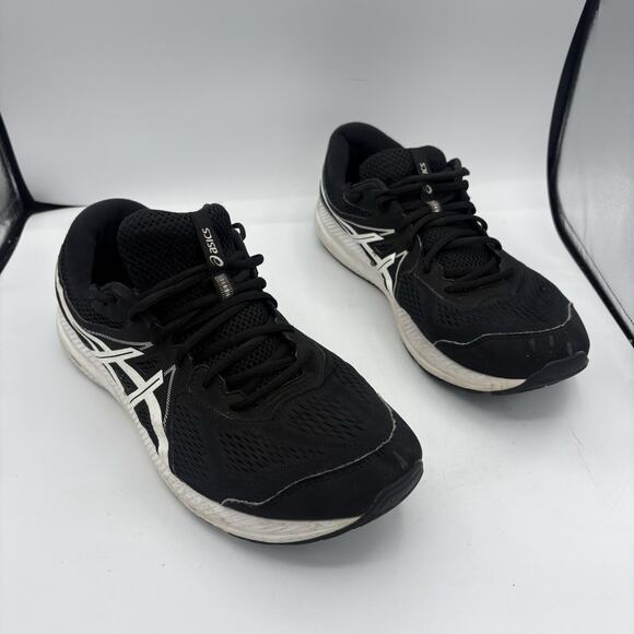 Asics Sneakers Shoes Mens‎ Size 14 Gel Contend 7 Black Run Walk Athletic - Picture 1 of 9